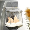 thumbnail image 4 of Bolsa de almacenamiento de ropa, impermeable, transparente, organizador de ropa interior, bolsa colgante TUP para dormitorio de baño, borde gris Advancent HA004902-03, 4 of 7