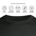 thumbnail image 3 of Lands' End Essentials Men's Long-Sleeve Soft Cotton T-Shirt - Relaxed Easy Fit, 3 of 5