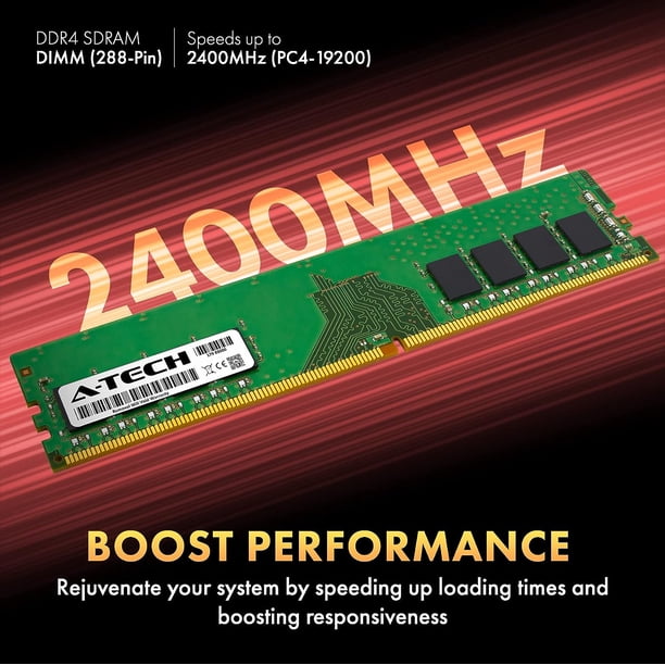 16GB Kit (2x8GB) DDR4 2400MHz PC4-19200 (PC4-2400T) CL17 UDIMM