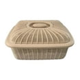 thumbnail image 5 of Tongina Mesh Fruit Basket with Lid Bread Basket with Cover Kitchen Accessories Egg Basket Fruit Holder Fruit Vegetable Washing Basket Khaki Medium, 5 of 8