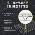 thumbnail image 3 of Set of 2, Oven Safe Grid Wire Rack for Cooking and Baking - 20cm x 25cm, 3 of 4