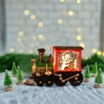 thumbnail image 5 of Yyuenw Christmas Train Snow Globe, Lighted-up Battery Operated Glittering Lantern for Christmas Table Centerpiece Decoration, Christmas Santa Claus Musical Lighted Home Decoration and Gift, 5 of 5