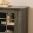 thumbnail image 6 of Sesslife TV Console Table for 70" TV, Farmhouse TV Stand with Faux Stacked Stone Surround, Media Entertainment Center Table with 2 Doors and Adjustable Shelves, TV Cabinet for Living Room, Gray, 6 of 9