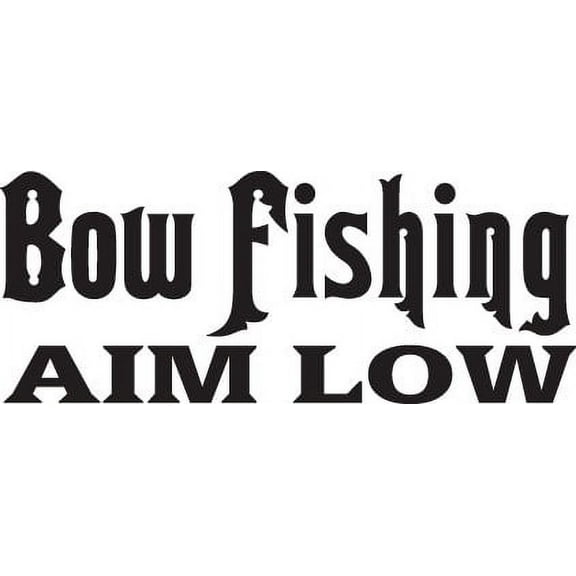 Wall Decal Bow Fishing Deer Predator Doe Hunting Bow Arrow Bulls Eye Wilderness Camouflage Holiday Gift Ideas Sticker - Size: 6 Inches X 23 Inches