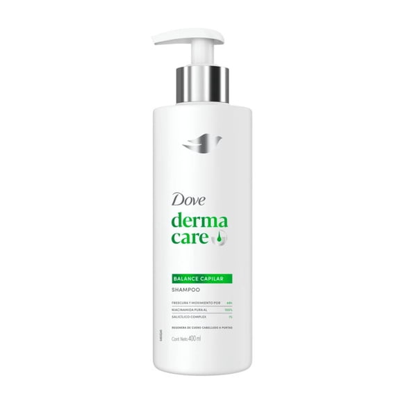 Shampoo Dove Derma Care balance capilar, frescura y movimiento por 48h, 400 ml