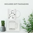 thumbnail image 4 of Koyal Wholesale Zodiac Sign Ceramic Coffee Mug, Leo Star Constellation, Minimalistic Black, 4 of 5