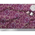 thumbnail image 2 of Soimoi Polyester Crepe Fabric Floral & Heart Decor Fabric Printed Yard 42 Inch Wide, 2 of 3