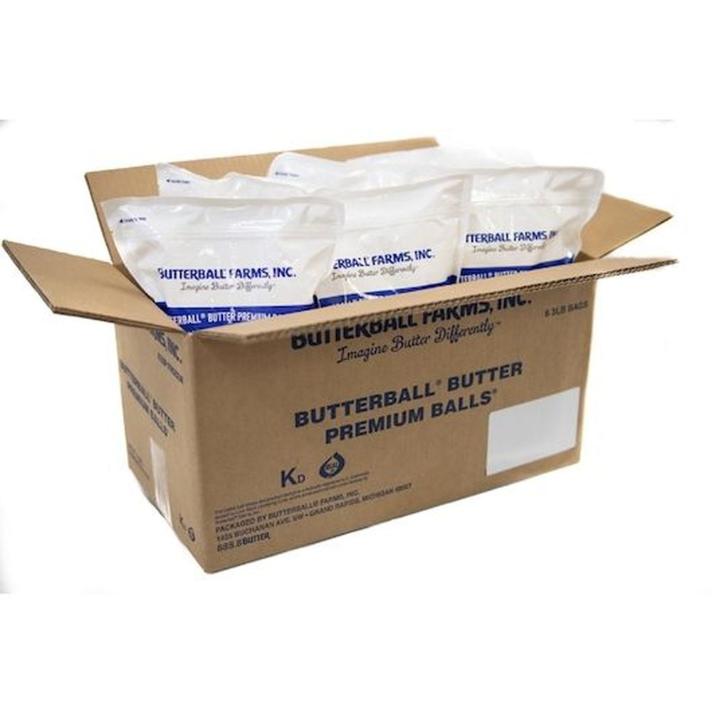 Butterball Farms Salted Butter Premium Balls, 3 Pound -- 6 per case