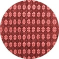 thumbnail image 1 of Ahgly Company Indoor Round Abstract Red Modern Area Rugs, 8' Round, 1 of 4