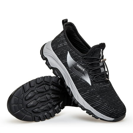 

LYCAQL Men Shoes Couple Men s Spring And Summer New Non Slip Walking Fashion Light Casual Sports Shoes Mens Sneaker Boots Low Top (Black 11)