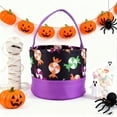 thumbnail image 5 of HUISZJ Halloween Bag Candy Bulk, Reusable Goody Fabric Candy Bucket with Handle, Halloween Trick or Treat Bags for Party Home Supplies (C), 5 of 8