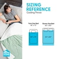 thumbnail image 3 of HGTV Cooling Blanket Light Blue Stripe 60 x 80 inches, 3 of 4