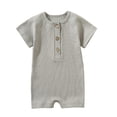 thumbnail image 2 of eczipvz Newborn Baby Boys Girls Romper 18-24 Months Jumpsuit Cotton Linen Sleeveless Ruffled Bodysuit Infant Spring Summer Clothes Outfits, 2 of 4