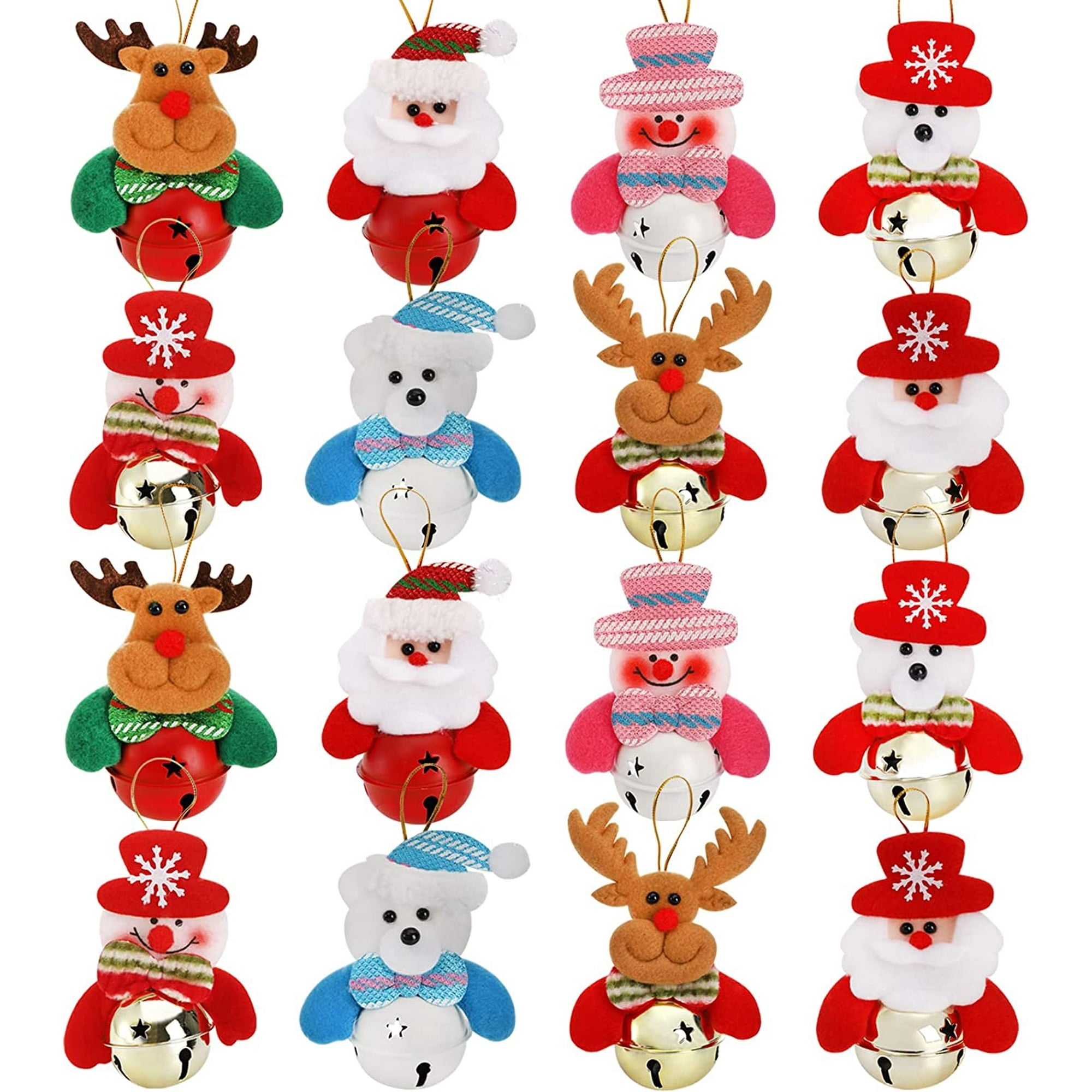 16Pcs Christmas Bells Ornaments Pendant, Hanging Jingle Bells Ornaments Decorations Santa Clause Snowman Reindeer Doll Elk Bear for Christmas Tree, Door, Home Decor | Walmart Canada 16Pcs Christmas Bells Ornaments Pendant, Hanging Jingle Bells Ornaments Decorations Santa Clause Snowman Reindeer Doll Elk Bear for Christmas Tree, Door, Home Decor | Walmart Canada