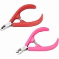 thumbnail image 1 of 2 pcs Red Black Manicure Clips Set for Men Hair Care Kit Clippers Cuticle Protector Cutter Nail Art Tools Manicure Tools Pearl Hair Clip Cuticle Remov, 1 of 4