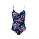 thumbnail image 4 of Trajes de baño de una pieza para mujer Trajes de baño estampados sin mangas de gran tamaño para mujer Conjunto de bikini con cuello en V colgante Traje de baño sin mangas, 4 of 5