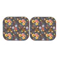 thumbnail image 7 of Kll Colorful Flowers With Butterfly Windshield Sun Shade 2-Piece Foldable Car Front Window Sunshade For Most Sedans Suv Truck- Large, 7 of 7
