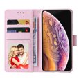 thumbnail image 6 of Wallet Case for iPhone XS/X 5.8 Inch with Card Slots Magnetic Clasp Wrist Strap Cover, Premium PU Leather Soft TPU Shockproof Flower Pattern Bronzing Kickstand Flip Folio Phone Case,Butterfly Flower, 6 of 8