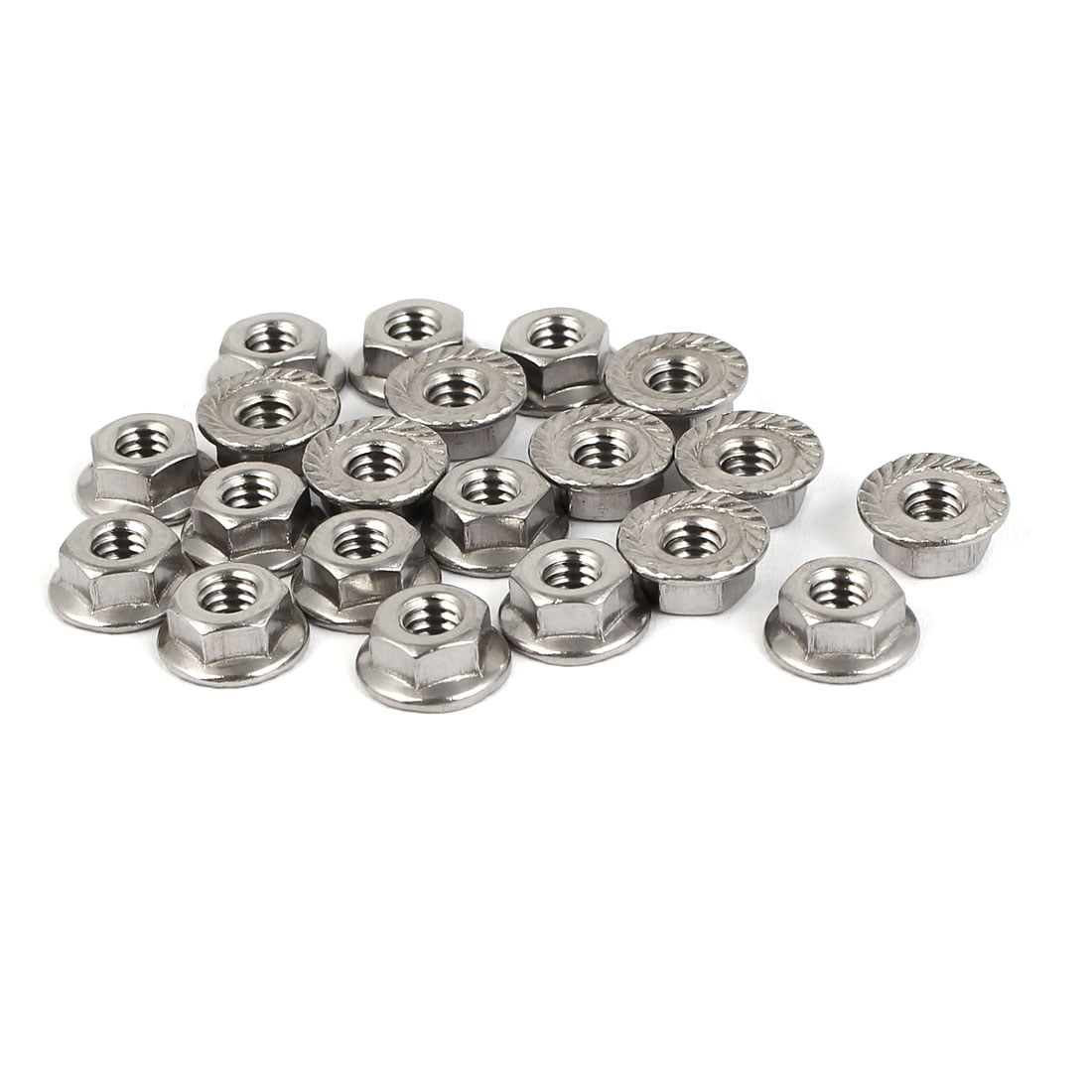 Stainless Steel SS Hex Serrated Flange Nuts Metric 304 18-8 M3 M4 M5 M6 M8 M10 