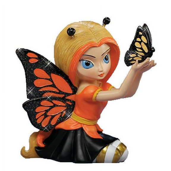 The Hamilton Collection Beautiful as a Butterfly Cute as a Bug Fairy Figurine by Jasmine Becket-Griffith 4-inches