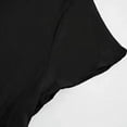 thumbnail image 2 of JUNWELL Women Short Sleeve Sexy V-Neck Swing Tunic Mini Dress Solid Color Pleated Ruffle Flowy Hem A-Line Casual Loose  Dropship, 2 of 7
