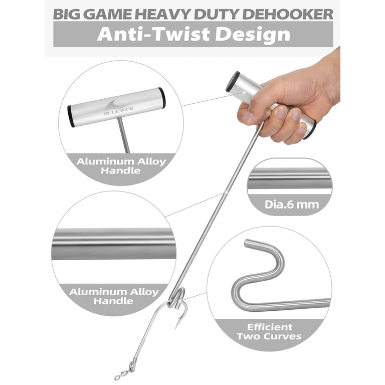 BLUEWING 12in/24in Stainless Steel Dehooker 1pc Fishing Hook Remover US Seller