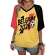 thumbnail image 2 of Women's Football Graphic T-Shirt, Women's V Neck Short Sleeve Soccer Fan T Shirt with Names Print Casual for Soccer Tournament 2026 Black Size: M, 2 of 5