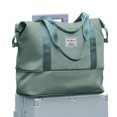 thumbnail image 2 of Gynky Travel Duffel Bag for Women Men Waterproof Carry On Expandable Duffle Tote Shoulder Weekender Overnight Bags w/ 3 Front Pocket/Wet Dry Pocket/Trolley Sleeve, Sport Dance Gym Luggage, 2 of 10