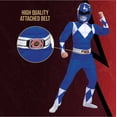 thumbnail image 4 of Disfraz azul de Power Ranger Beast Morphers para niños de 7 a 8 años, 4 of 7