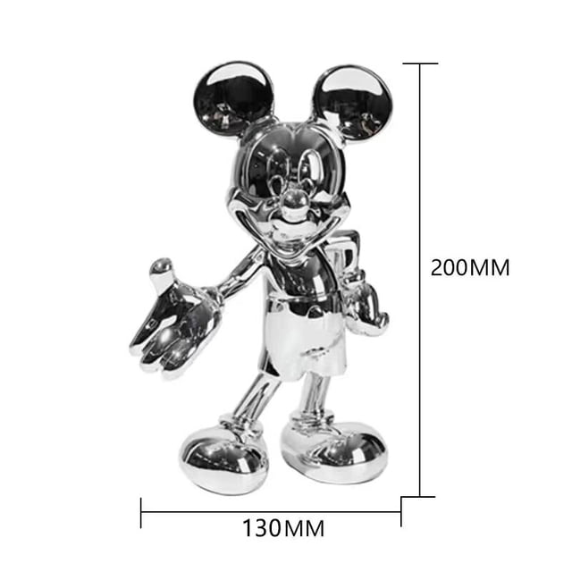 Figura de acción de Mickey Mouse, muñeco de colección moderno y Simple, 29cm, adornos de habitación, estatua de Mickey, juguetes de modelo de decoración