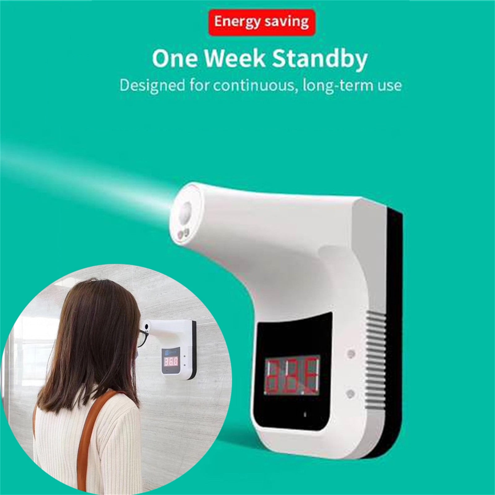 Non-Contact Infrared Measurement Wall Forehead Body Thermometer with Bluetooth 