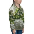 thumbnail image 5 of Sikiie Nature Hand Daisies Art Zip Up Hoodie Teenage, hoodies for Teenage, Zipper Sweatshirt Jacket for Daily, Traveling-Medium, 5 of 6