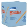 WypAll L40 Wiper, .25 Fold, Blue, 12.5 x 12, 56/Box, 12 Boxes/Carton -KCC05776