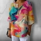 thumbnail image 3 of Camisas informales de lino de manga 3/4 para mujer 2XL 2025, 3 of 3