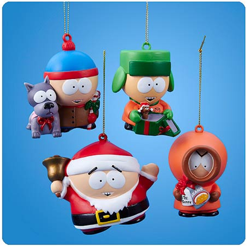 South Park Christmas Ornament Set Stan Kyle Kenny Cartman Hanging Tree