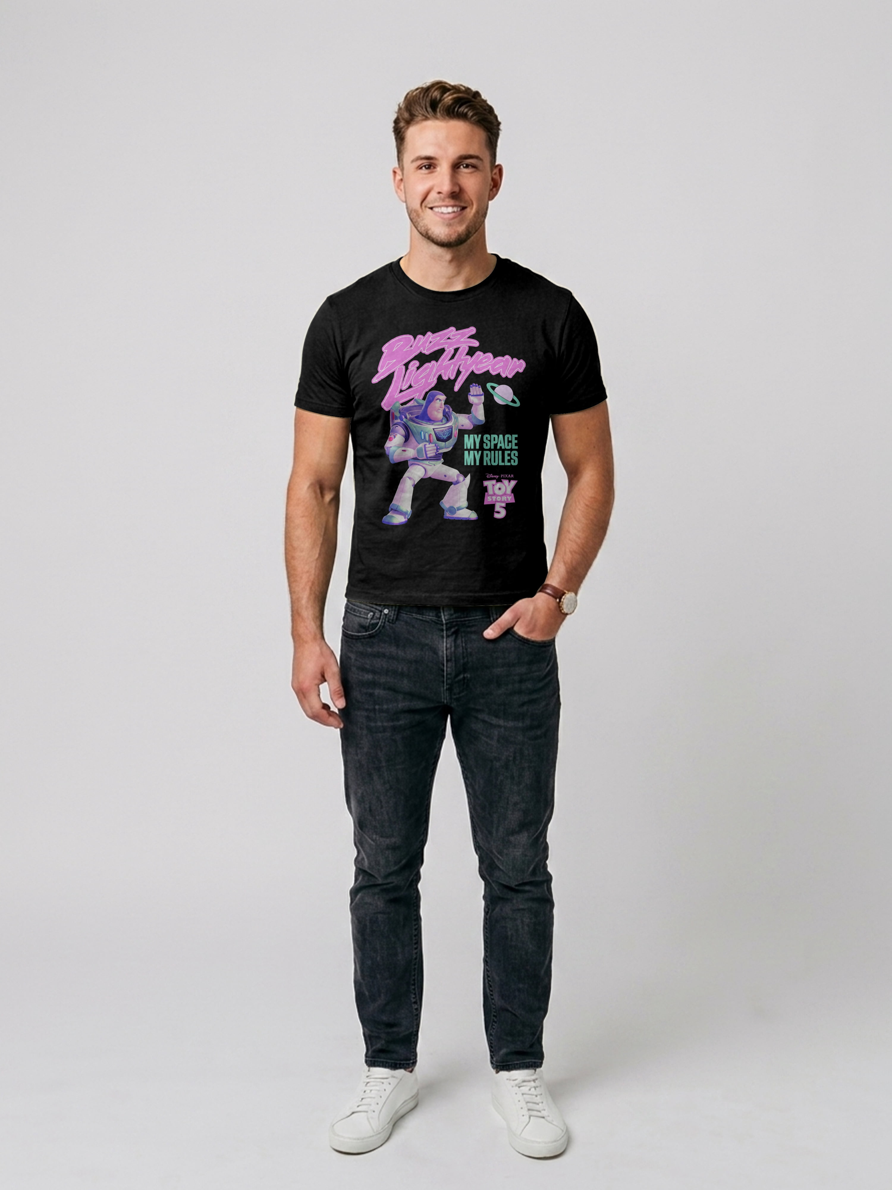 Toy Story's Buzz Lightyear Men's & Big Men's Graphic Tee Shirt, Sizes S-3XL