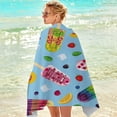 thumbnail image 4 of Matoen Beach Towel Oversized, Thick Sand Free Microfiber Beach Towel 59”x30”, Super Absorbent Swim Beach Towels for Kids & Adults, 4 of 4