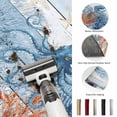 thumbnail image 5 of Area Rugs 2.7'x5', Coastal Octopus Carpet Runner Indoor Outdoor Rugs Home Decor Aesthetic, Nautical Coral Starfish Blue Wood Plank Non Slip Mats Washable Accent Rug for Living Room Bedroom, 5 of 8