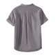 thumbnail image 3 of Camisetas de Manga Larga para Hombre Algodón Europa América Estilo Cuello de Soporte Boca Abierta Camisa de Manga Corta, Blusa de Poliéster Unisex, 3 of 6