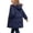 Navy, variant on Mooqilaa Girls Puffer Jackets Size 10, Warm Mid-length Hooded Full Zip Winter Outerwear with Pockets Pink