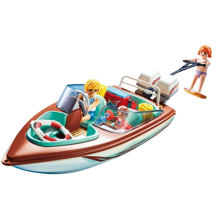 PLAYMOBIL Speedboat with Underwater Motor - Walmart.com