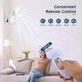 thumbnail image 4 of Ventilateur Mural avec Télécommande Vitesses CFM Ventilateur Oscillant Haute Vitesse 掳 Oscillant & 掳 Inclinaison Réglable pour Maison Bureau Commercial, 4 of 7