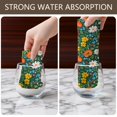thumbnail image 6 of 2 Pcs Pioneer Flower Floral Print Pattern Kitchen Towels, Funny Microfiber Dish Towel Set, 18" X 26" Tea Towels, 6 of 6