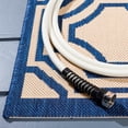 thumbnail image 4 of Safavieh Courtyard Brooklyn Geometric Indoor/Outdoor Area Rug, Beige/Navy, 6'7" x 9'6", 4 of 10