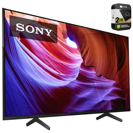 Sony KD85X85K 85 inch X85K 4K HDR LED TV with smart TV 2022 Model Bundle with Premium 2 YR CPS Enhanced Protection Pack