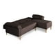 thumbnail image 5 of Sala Modular Reversible Makora Brunello Con Memory Foam, Color Chocolate , De Lino, Respaldo Reclinable de 3 Posiciones, 5 of 10