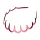 thumbnail image 2 of Diadema de dientes profundos Hugo Diadema Plástica del peine de pelo Vino rojo, 2 of 6