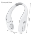 thumbnail image 3 of Ventilador de cuello silencioso, recargable por USB, 3 velocidades (blanco), 3 of 4
