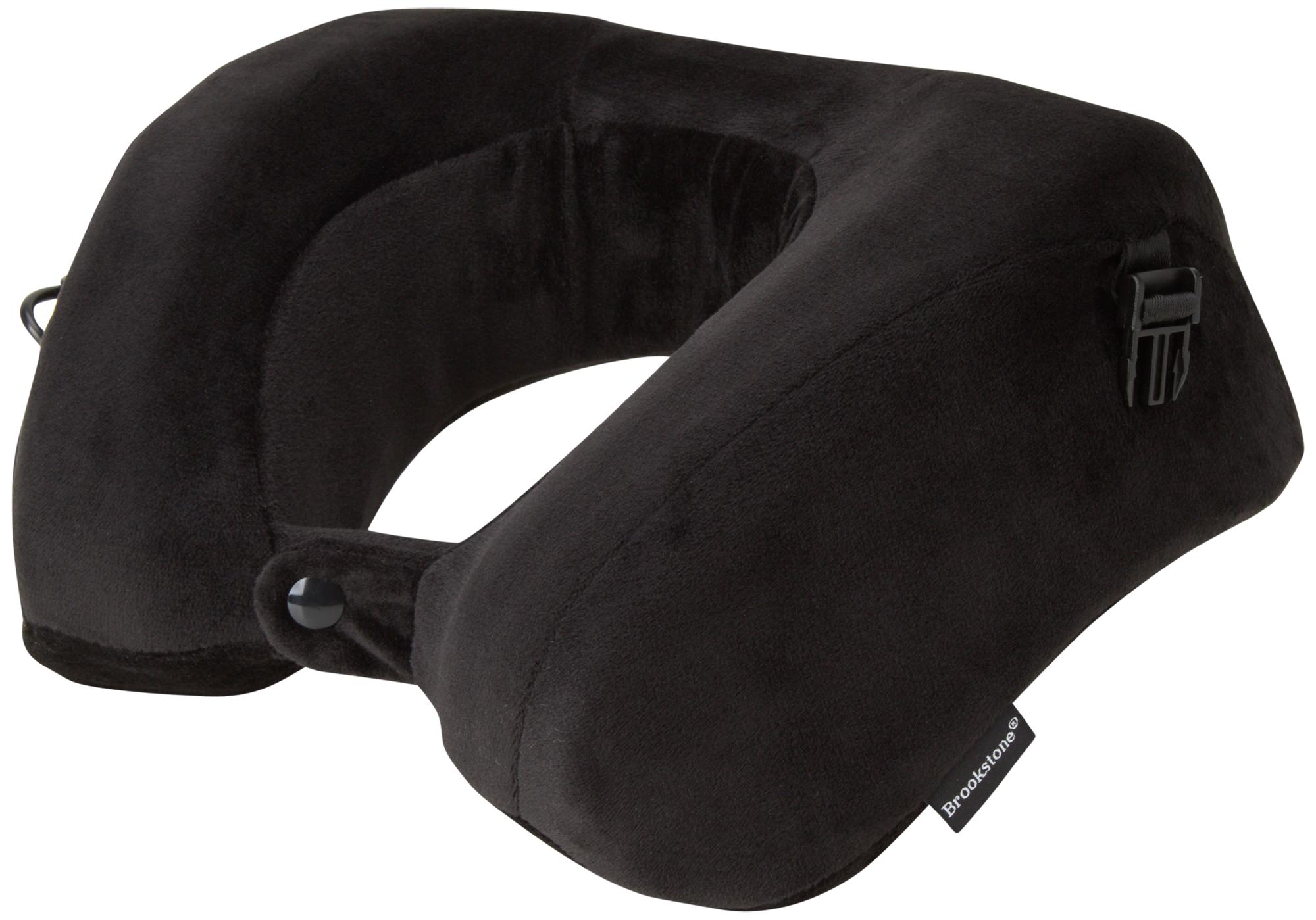 Brookstone Travel Pillow USB Powered Massaging and Heating Travel