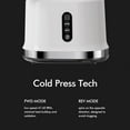 thumbnail image 4 of SiFENE 200W Cold Press Juicer Machines, Big Mouth 83mm Opening Whole Slow Masticating Juicer, High Yield, White, 4 of 8